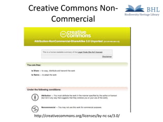 Creative Commons NonCommercial

http://creativecommons.org/licenses/by-nc-sa/3.0/

 
