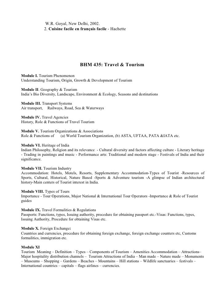 bhm syllabus form wr 821