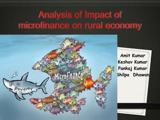 Analysis of Impact of microfinance on rural economy Amit Kumar Keshav Kumar Pankaj Kumar ShilpaDhawan 