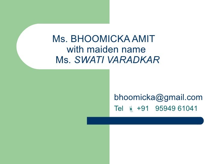 bhoomicka resume