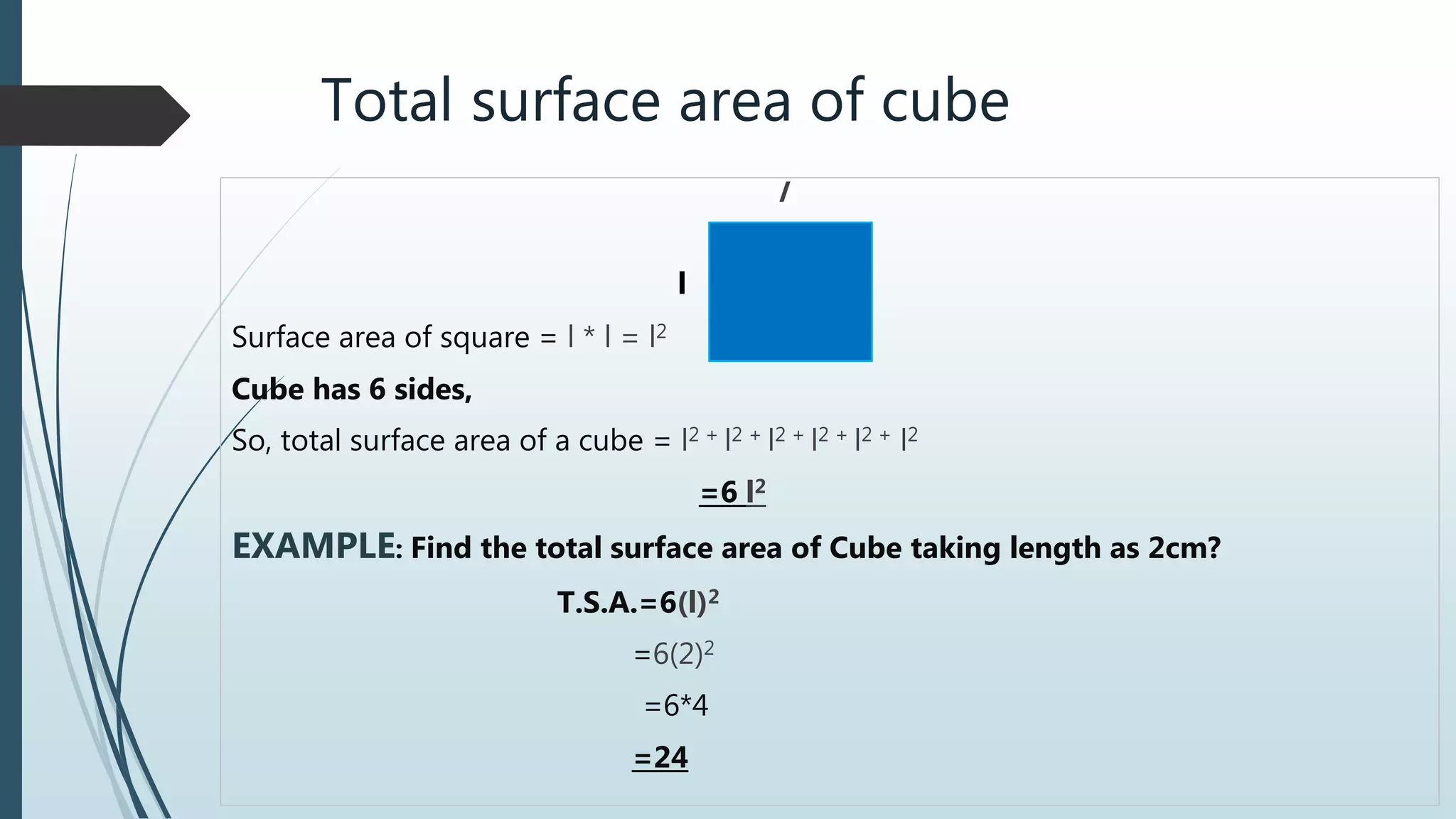 surface area of cube and cuboids | PPTX