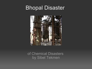 Bhopal Disaster of Chemical Disasters  by Sibel Tekmen 
