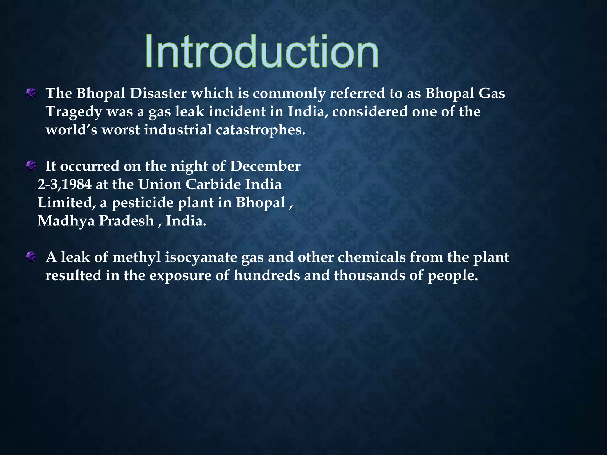Bhopal gas tragedy | PPTX
