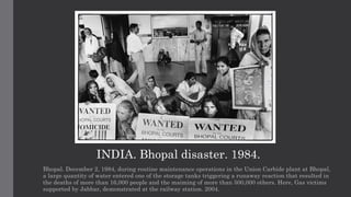 Bhopal Gas Tragedy - Documentary by Raghu Rai | PPTX