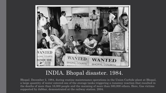 Bhopal Gas Tragedy - Documentary by Raghu Rai | PPTX