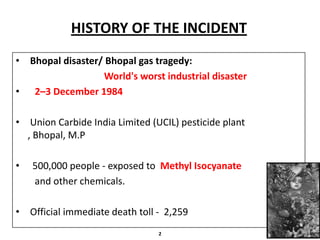 Bhopal gas tragedy | PPTX