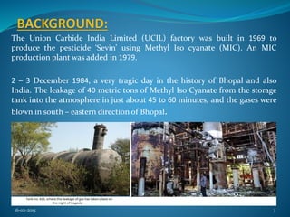 Ucil Factory Bhopal gas tragedy - Case Study | PPTX