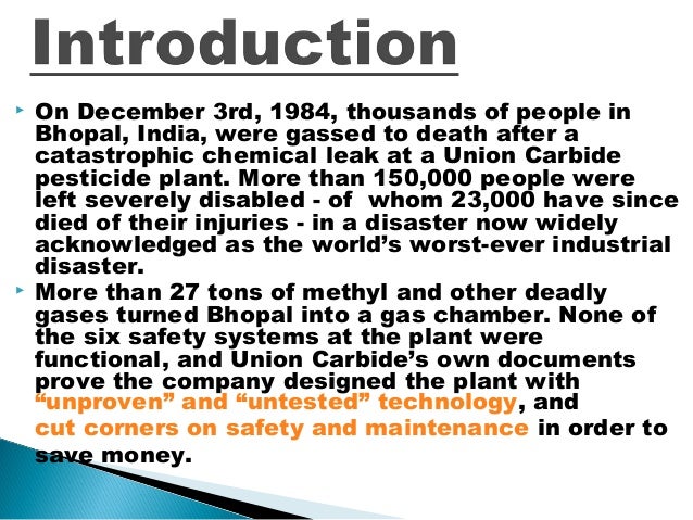 Bhopal gas tragedy ethical issues essay