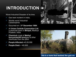 Bhopal gas tragedy | PPTX