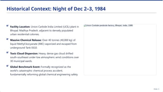 Bhopal Gas Tragedy: Industrial Safety and Hazard Management Lessons | PPTX