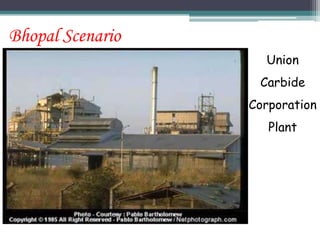 Bhopal Scenario
Union
Carbide
Corporation
Plant
 