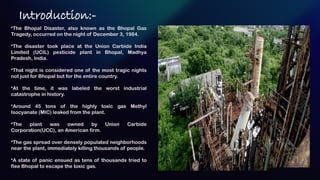 BHOPAL GAS TRAGEDY FINAL Presentation fonal | PPTX