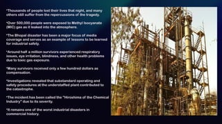 BHOPAL GAS TRAGEDY FINAL Presentation fonal | PPTX
