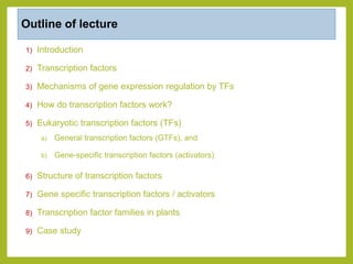 Transcription factors and their role in plant disease resistance | PPTX