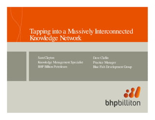 BHP Billiton: Tapping into a Massively Interconnected Knowledge Network