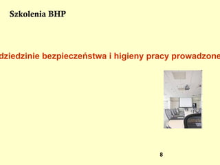 Szkolenia BHP Szkolenie w dziedzinie bhp, rozumiane jako kształcenie, dokształcanie lub doskonalenie pracowników w formach pozaszkolnych, powinno zapewnić pracownikom : 