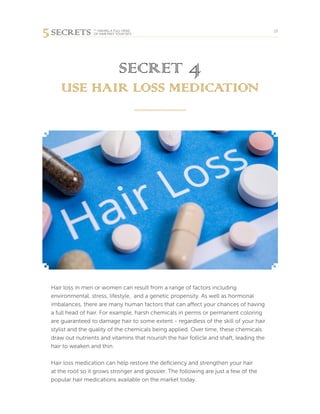 5 SECRETS TO HAVING A FULL HEAD OF HAIR PAST YOUR 50'S