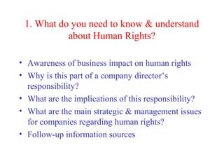 Business and Human Rights: MBA / Executive Module | PPT