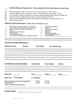 BHRT for the Pharmacist 2003