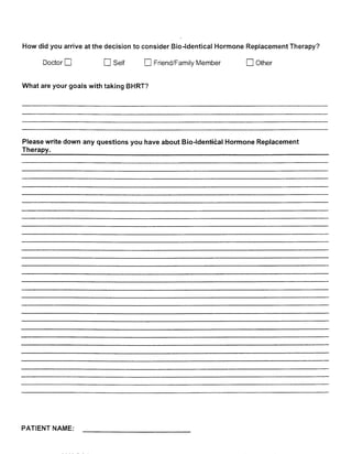 BHRT for the Pharmacist 2003