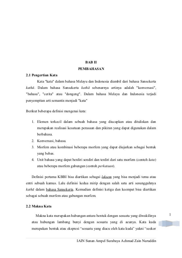 Makalah Adalah Kbbi Contoh Makalah