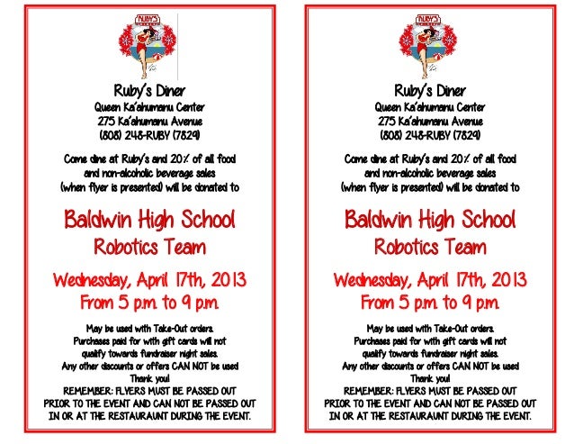 Bhs Fundraiser Flyer