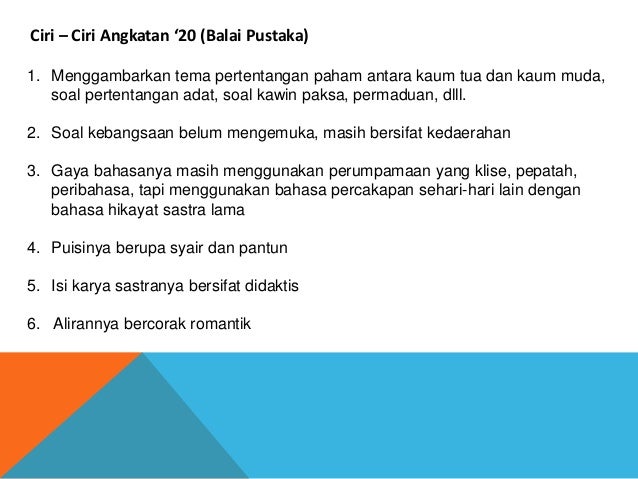 Mengenal karya pada Angkatan '20