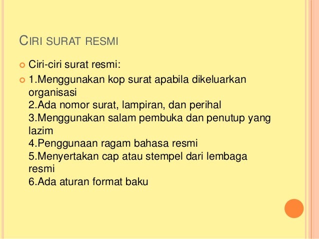 Bhs Indonesia Surat Bhs Indonesia Surat