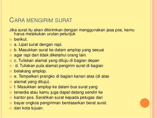 Cara Menulis Alamat Surat Lamaran Kerja Lewat Pos - Bagi ...