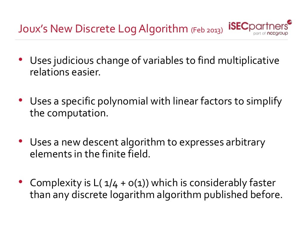 Uses judicious change of