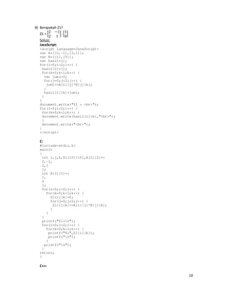 Bahasa Pemrograman dan Script | PDF