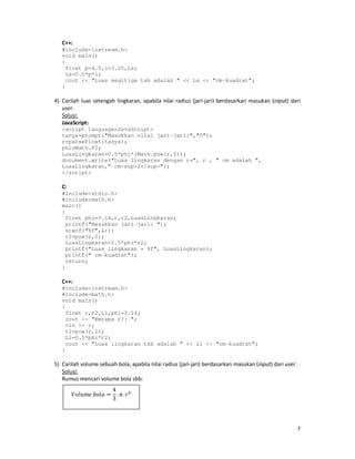 Bahasa Pemrograman dan Script | PDF