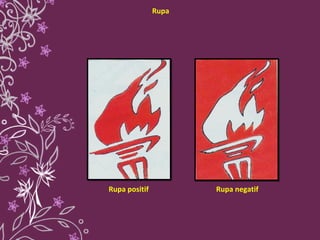 Rupa positif Rupa negatif Rupa 