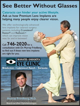 Manatee Sarasota Eye Clinic Crystalens Ad