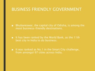Bhubaneswar Smart City - Strategic Location | PPTX