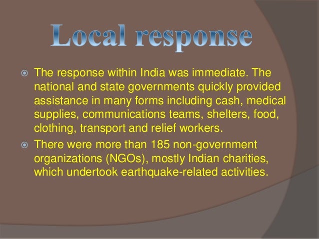 Bhuj earthquake 2001 case study ppt
