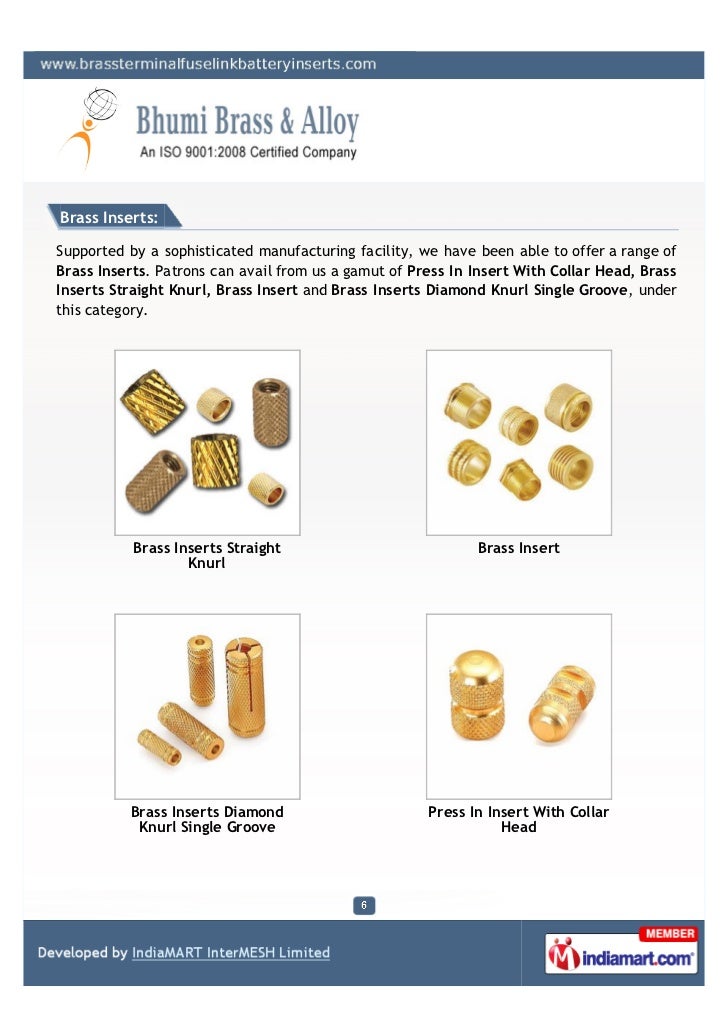 Bhumi Brass & Alloy, Jamnagar, Brass Components