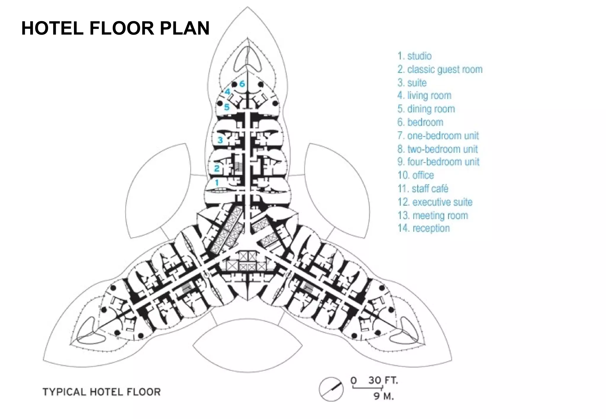 HOTEL FLOOR PLAN
 