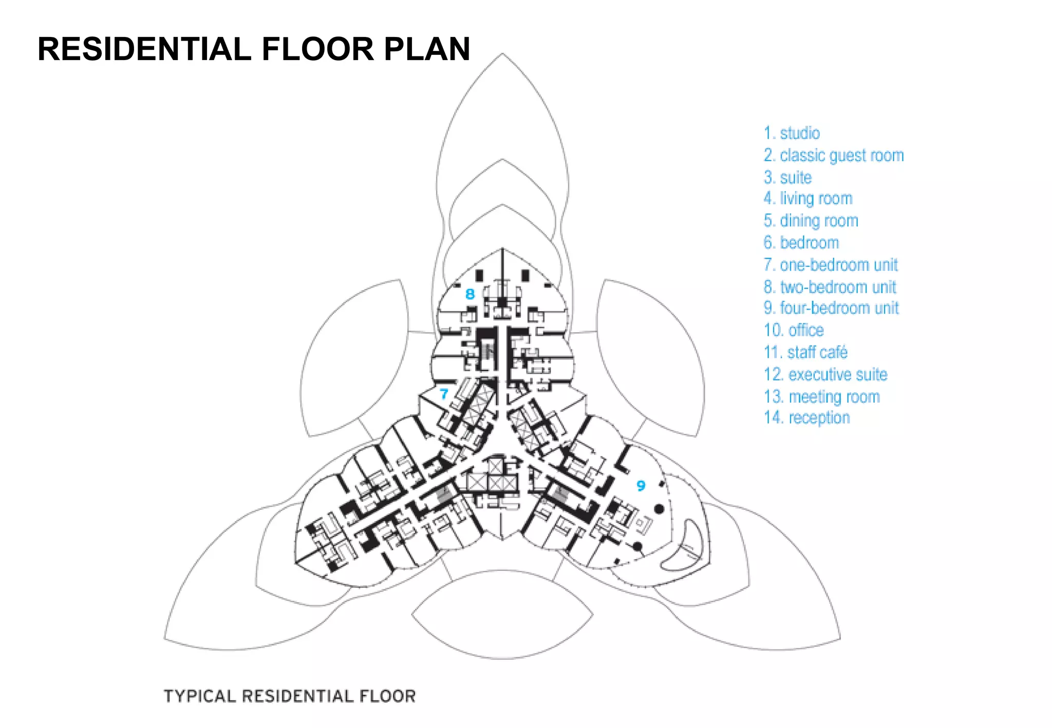 RESIDENTIAL FLOOR PLAN
 