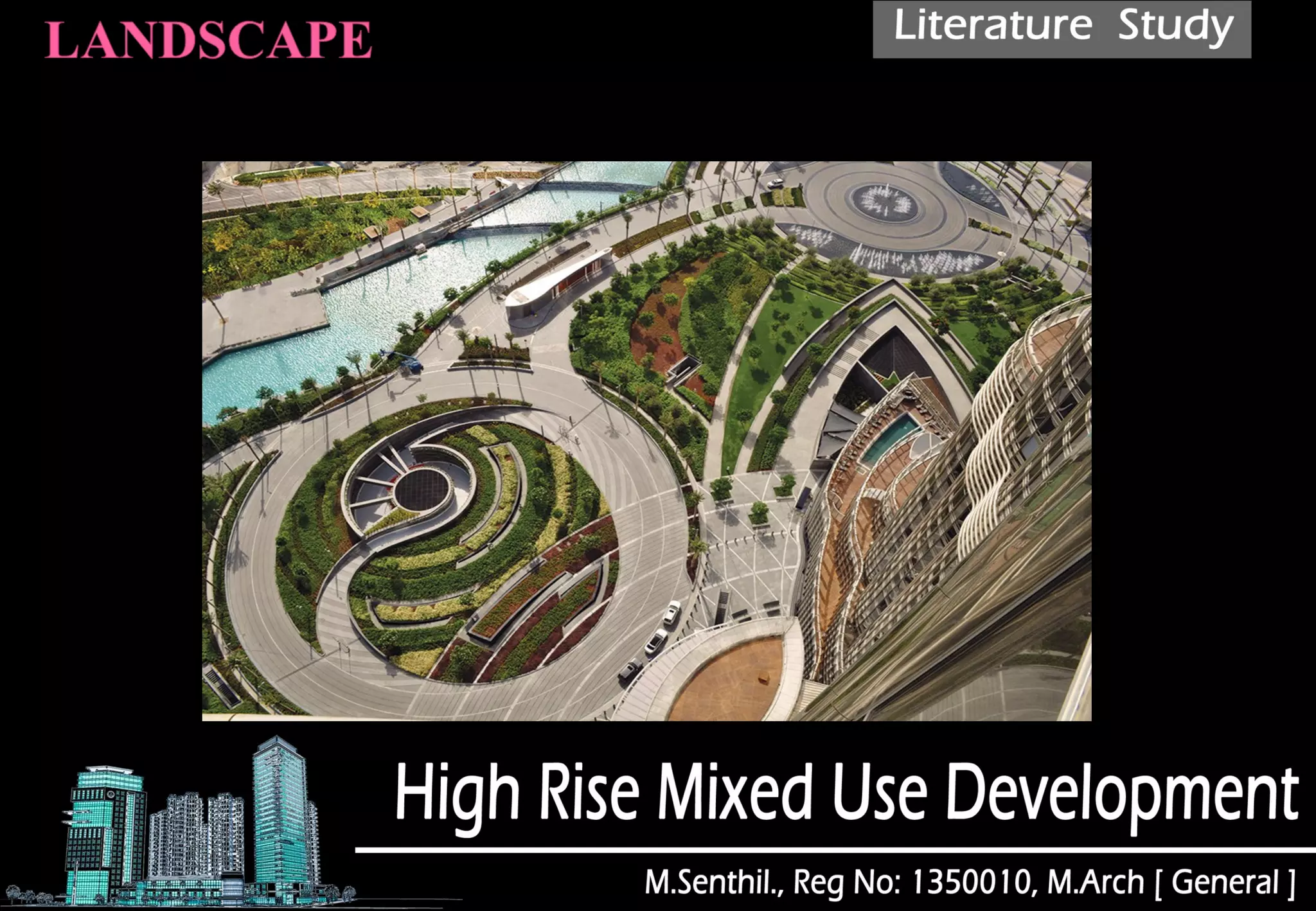 Spectacular stone paving patterns welcome visitors at each entry.
 