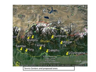Tennis Centers and proposed ones
 