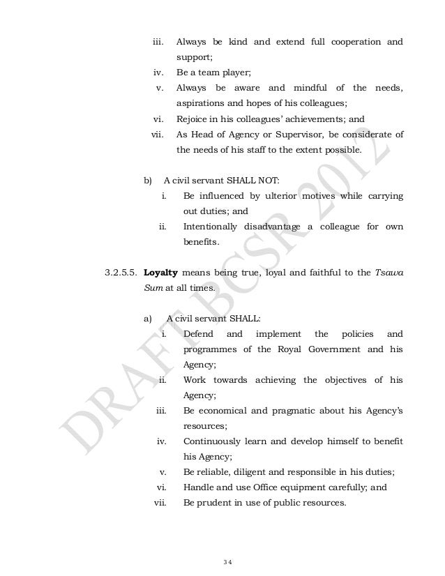 Bhutan civil service regulations 2012