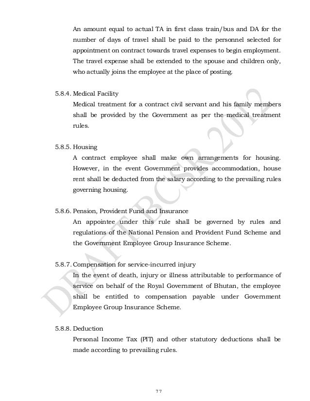 Bhutan civil service regulations 2012