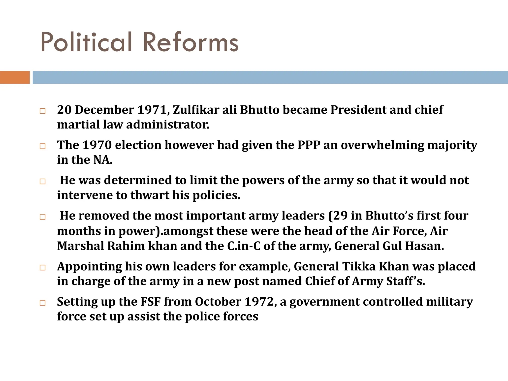 Zulfiqar Ali Bhutto Regime 1971-77 Pakistan | PDF
