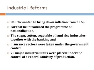 Zulfiqar Ali Bhutto Regime 1971-77 Pakistan | PDF