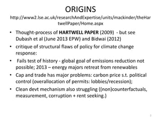 ORIGINS
http://www2.lse.ac.uk/researchAndExpertise/units/mackinder/theHar
twellPaper/Home.aspx

• Thought-process of HARTW...
