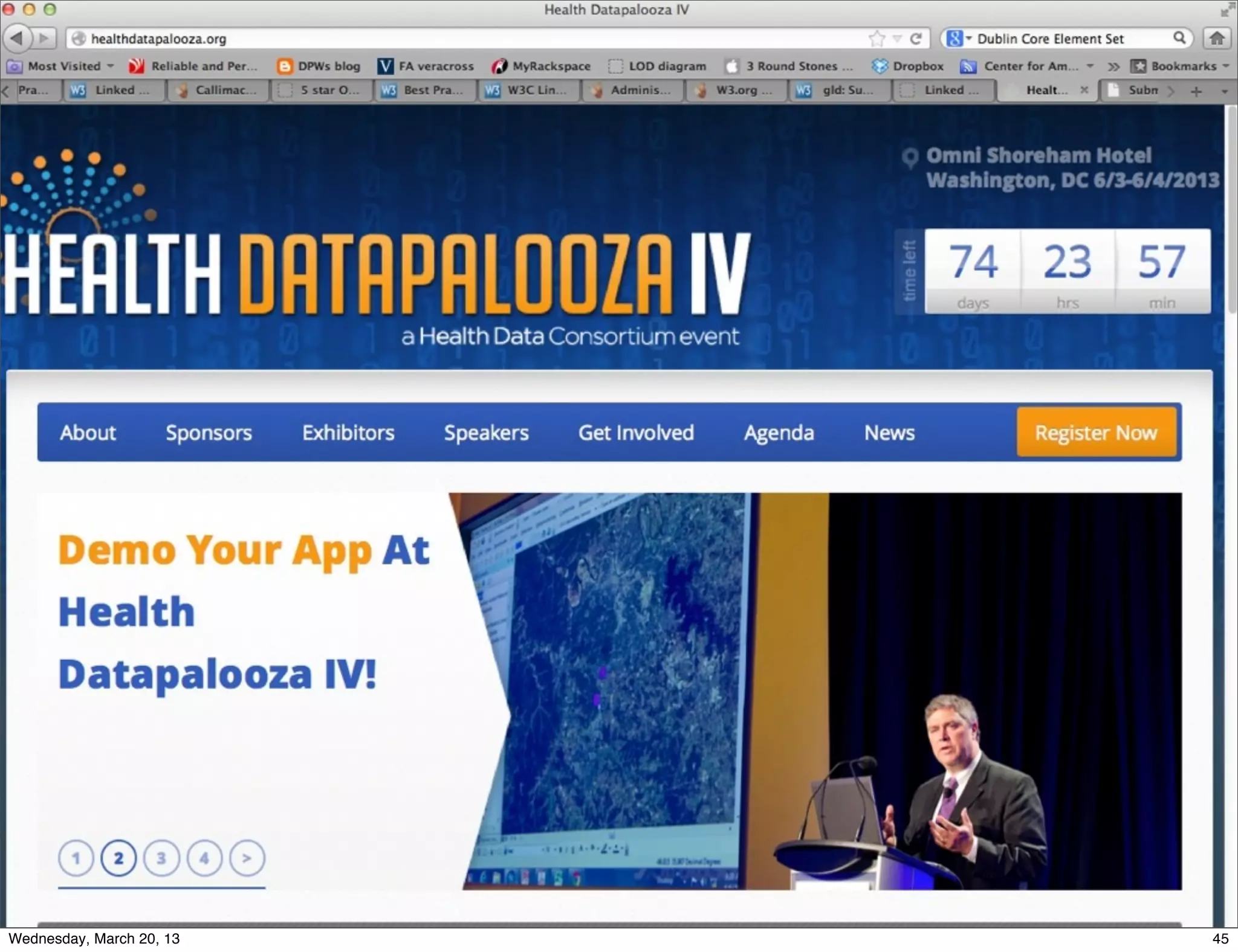 Wednesday, March 20, 13   45
 