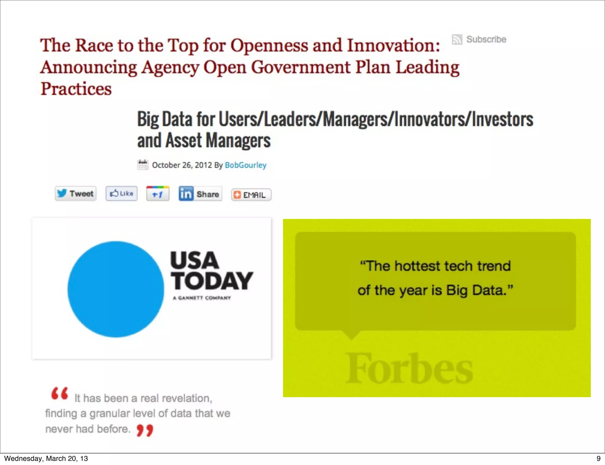 Wednesday, March 20, 13   9
 