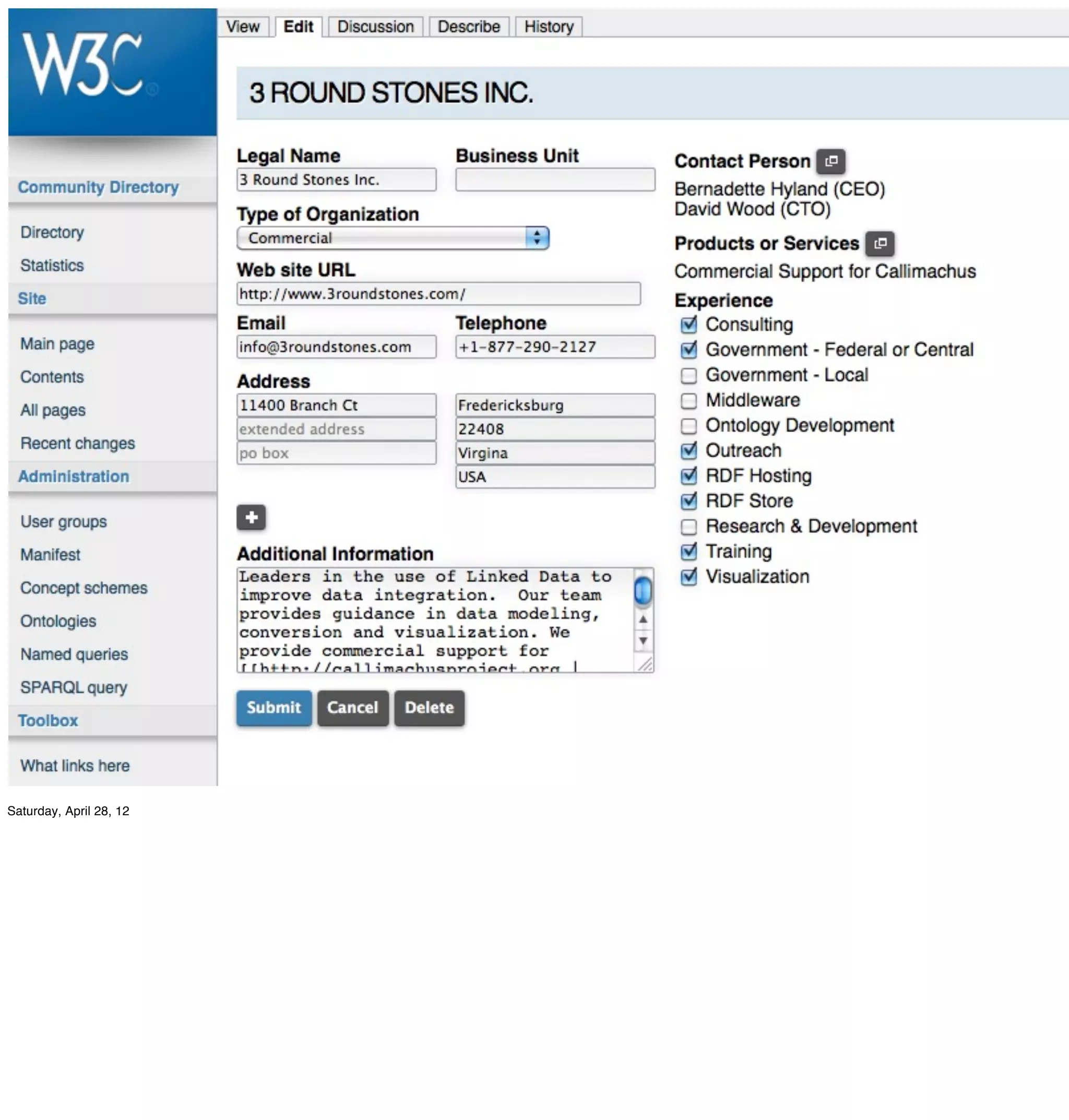 Saturday, April 28, 12
 