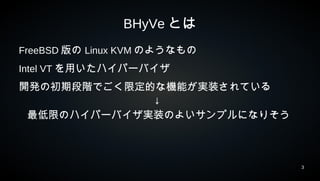 Bhyve Internals | ODP
